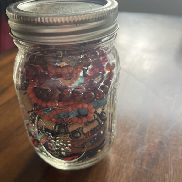 Mystery Jewelry Jar Colorful Bracelets And Necklaces Boho - Picture 7 of 9